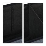 Taburet cu spatiu depozitare, pliabil, antracit, 38,5 x 76 x 37 cm - imagine 7