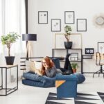 Taburet cu spatiu depozitare, aspect catifea, antracit, 38 x 38 x 38 cm - imagine 3