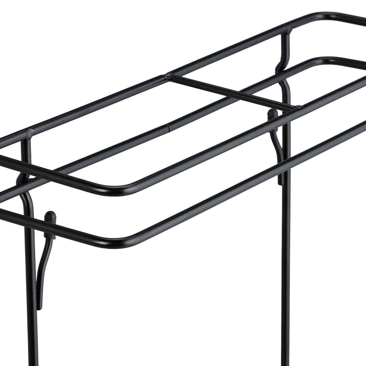 Suport dublu pentru umbrele, din metal, negru, 54 x 30,5 x 15 cm - imagine 6