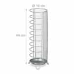 Suport metalic pentru umbrele, rotund, gri, 44 x 16 cm - imagine 4