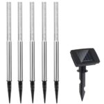 Set 5 lampi solare, incarcare solara, lumina alba, Monzana®