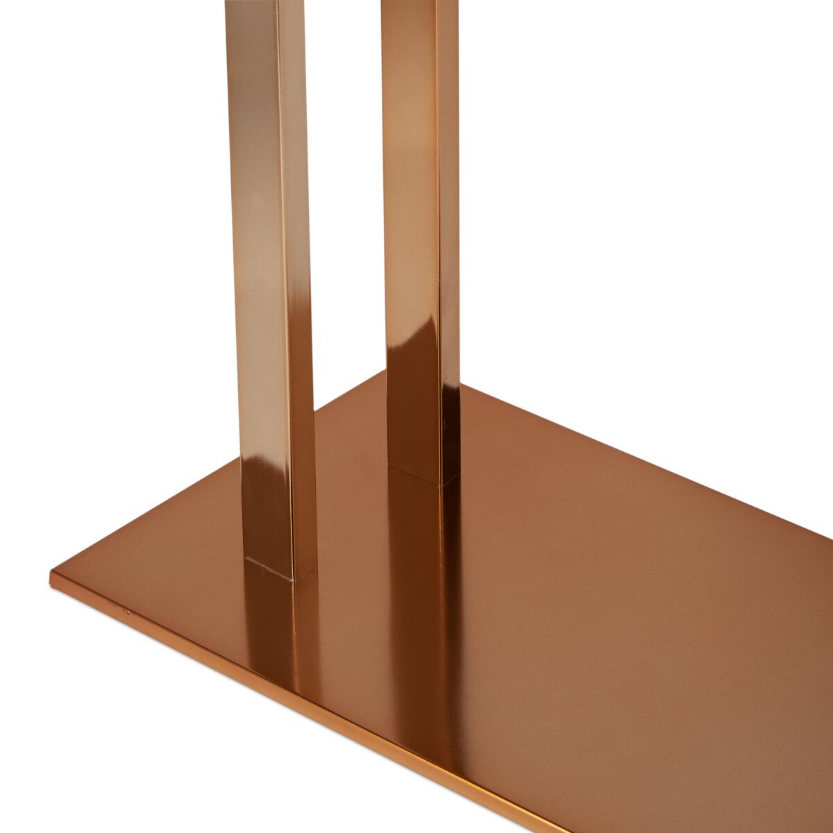 Suport metalic pentru prosoape, 2 bare, 84 x 32 x 20 cm, cupru - imagine 6