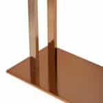 Suport metalic pentru prosoape, 2 bare, 84 x 32 x 20 cm, cupru - imagine 6