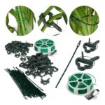 Accesorii pentru gradinarit, 110 piese, cleme, conectori, rola de sarma