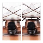 Felinar decorativ, pe baterii, interior - exterior, bronz, Relaxdays - imagine 8