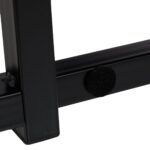 Birou pliabil, design modern, negru, 74,5 x 80 x 45 cm - imagine 3