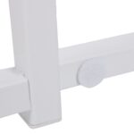Birou pliabil, design modern, alb, 74,5 x 80 x 45 cm - imagine 7