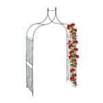 Arcada metalica pentru flori cataratoare, Relaxdays, verde, 270 x 144 x 60 cm