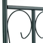 Arcada metalica pentru flori cataratoare, Relaxdays, verde, 270 x 144 x 60 cm - imagine 6