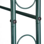Arcada metalica pentru flori cataratoare, Relaxdays, verde inchis, 215 x 115 x 43 cm - imagine 8