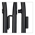 Set 2 arcade metalice Relaxdays, pentru flori cataratoare, negru, 220x50 cm - imagine 7