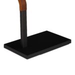 Suport prosoape, doua brate, negru/maro, 85 x 43,5 x 20 cm - imagine 6