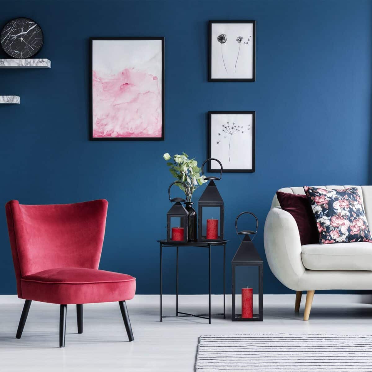 Set 3 felinare, dimensiuni diferite, interior - exterior, Relaxdays - imagine 5