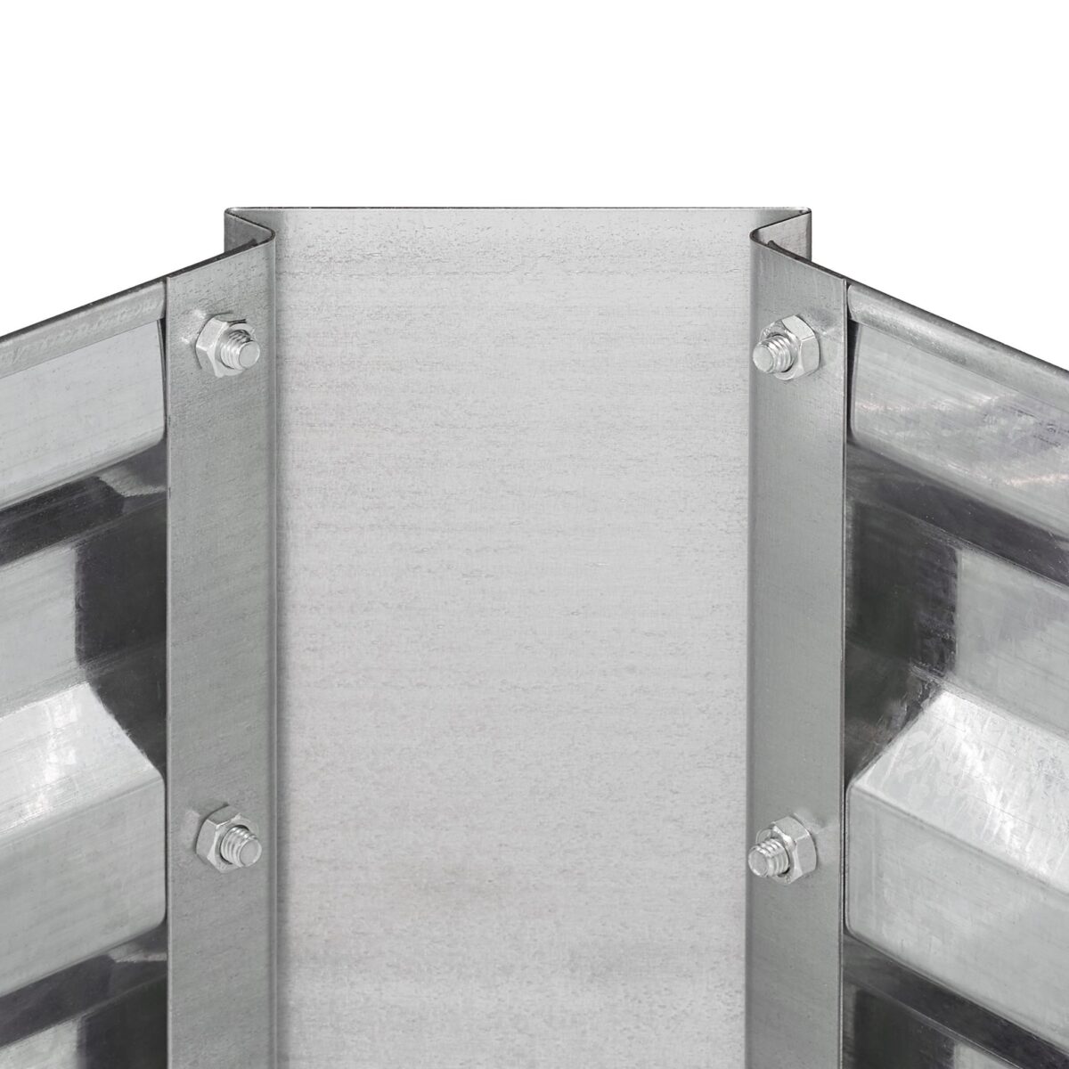 Gard decorativ pentru flori, pat gradina, fier galvanizat, argintiu, 30 x 120 x 90 cm - imagine 5
