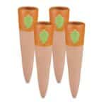 Set 4 conuri mari, de lut, pentru irigatii plante, 23 x 6 cm