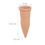 Set 4 conuri, de lut, pentru irigatii plante, 12,5 x 5 x 4,5 cm - imagine 5