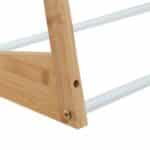 Suport prosoape, din otel si bambus, 3 brate, alb/maro, 98 x 62 x 30 cm - imagine 6