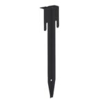 Bordura pentru gazon, 275 cm, din 3 piese, otel, negru - imagine 6