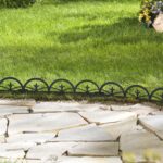 Bordura pentru gazon, 275 cm, din 3 piese, otel, negru - imagine 2