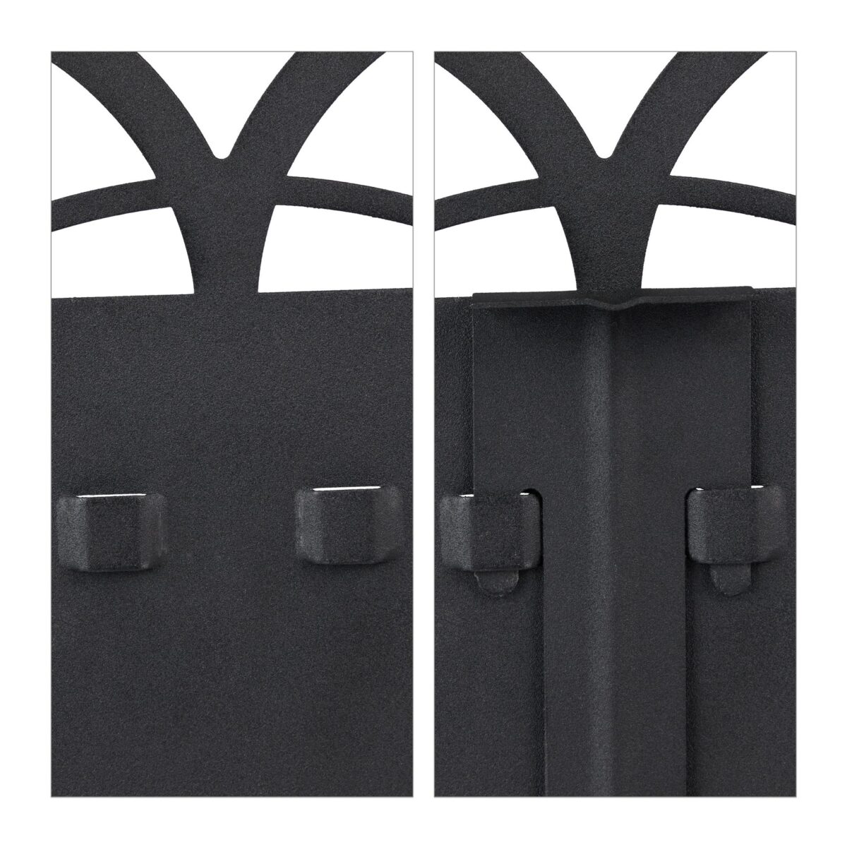Bordura pentru gazon, 275 cm, din 3 piese, otel, negru - imagine 8