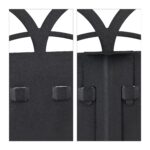 Bordura pentru gazon, 275 cm, din 3 piese, otel, negru - imagine 8