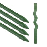 Set 20 de tarusi pentru plante, Relaxdays, verde, din otel, 120 cm