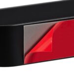 Suport prosoape metalic, pentru baie/bucatarie, 4 x 36 x 6 cm, negru - imagine 6