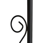 Arcada metalica pentru flori cataratoare, Relaxdays, negru, 227 x 135 x 37 cm - imagine 2