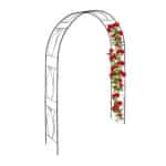 Arcada metalica pentru flori cataratoare, Relaxdays, negru, 233 x 153 x 35 cm