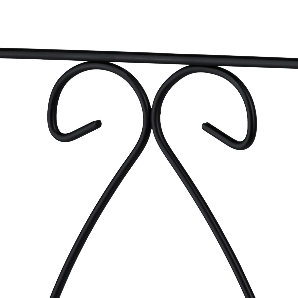 Arcada metalica pentru flori cataratoare, Relaxdays, negru, 233 x 153 x 35 cm - imagine 7