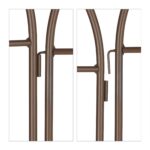 Set 2 arcade metalice de gradina, Relaxdays, bronz, 179 cm - imagine 4