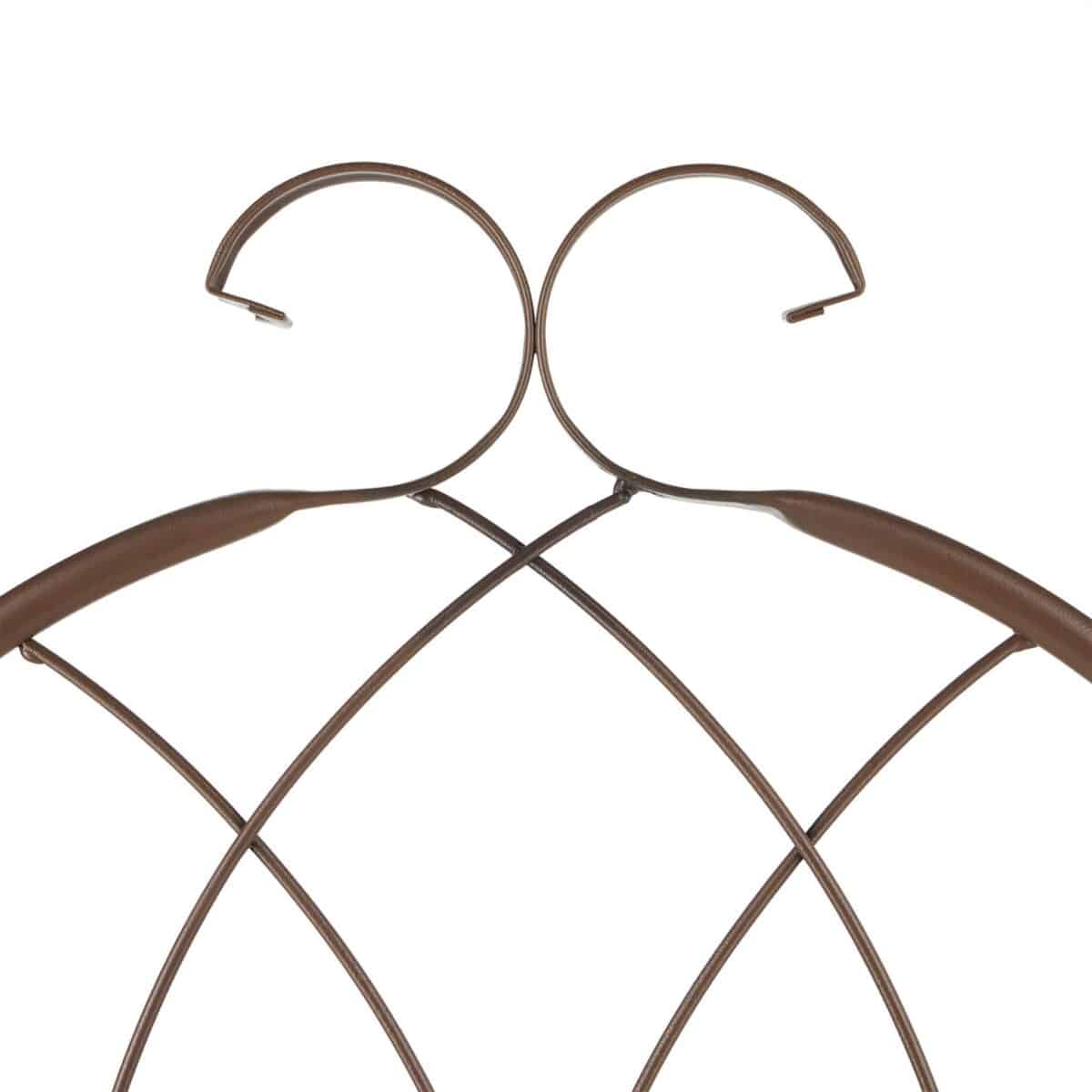 Set 2 arcade metalice de gradina, Relaxdays, bronz, 179 cm - imagine 3