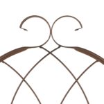 Set 2 arcade metalice de gradina, Relaxdays, bronz, 179 cm - imagine 3