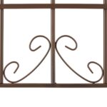 Set 2 arcade metalice de gradina, Relaxdays, bronz, 179 cm - imagine 2