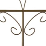 Set 2 arcade metalice de gradina, Relaxdays, bronz, 220 cm - imagine 3