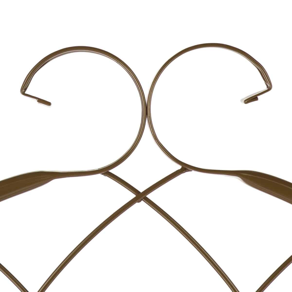 Set 2 arcade metalice de gradina, Relaxdays, bronz, 220 cm - imagine 2