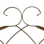 Set 2 arcade metalice de gradina, Relaxdays, bronz, 220 cm - imagine 2