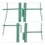 Set 2 spaliere arcade pentru flori cataratoare, fier, Relaxdays, dimensiuni 150 x 103, verde - imagine 4