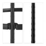Set 2 suporturi pentru flori de gradina, obelisc, dimensiuni 160 x 20 cm, negru, Relaxdays - imagine 8