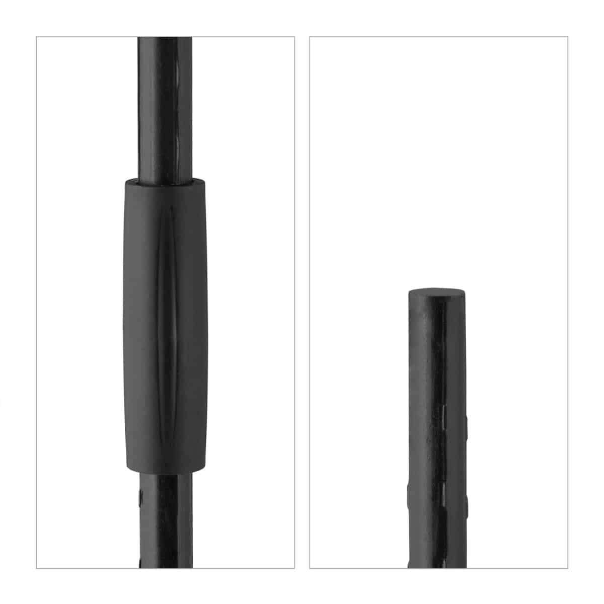 Set 2 suporturi pentru flori de gradina, obelisc, dimensiuni 160 x 20 cm, negru, Relaxdays - imagine 7