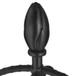 Set 2 suporturi pentru flori de gradina, obelisc, dimensiuni 160 x 20 cm, negru, Relaxdays - imagine 5