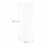 Set 3 spaliere extensibile pentru plante cataratoare, plastic, Relaxdays, 250 x 90 cm, alb - imagine 2