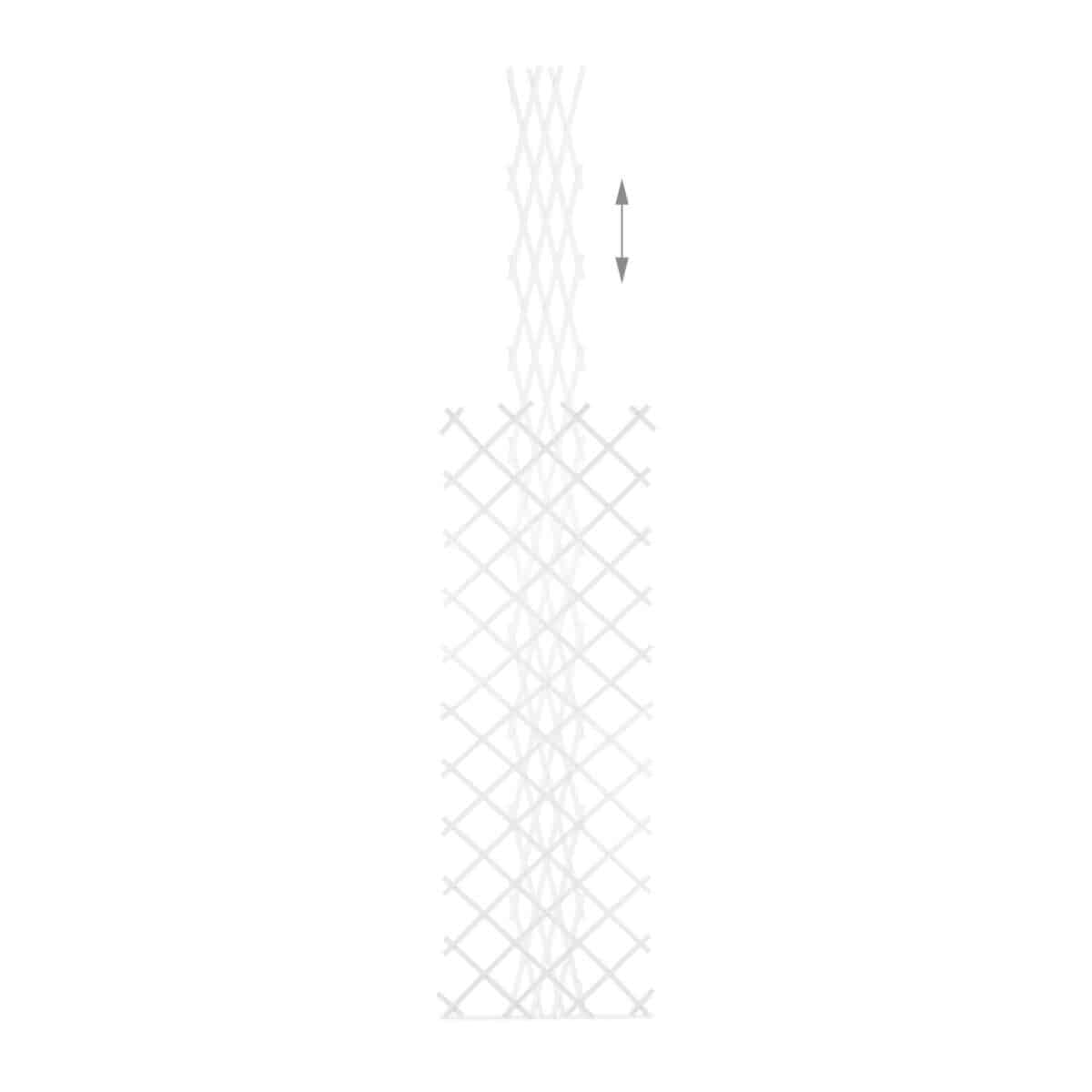 Set 3 spaliere extensibile pentru plante cataratoare, plastic, Relaxdays, 250 x 90 cm, alb - imagine 7