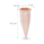 Set 4 conuri mari, de lut, pentru irigatii plante, 13,5 x 5,5 x 5 cm, natur - imagine 5