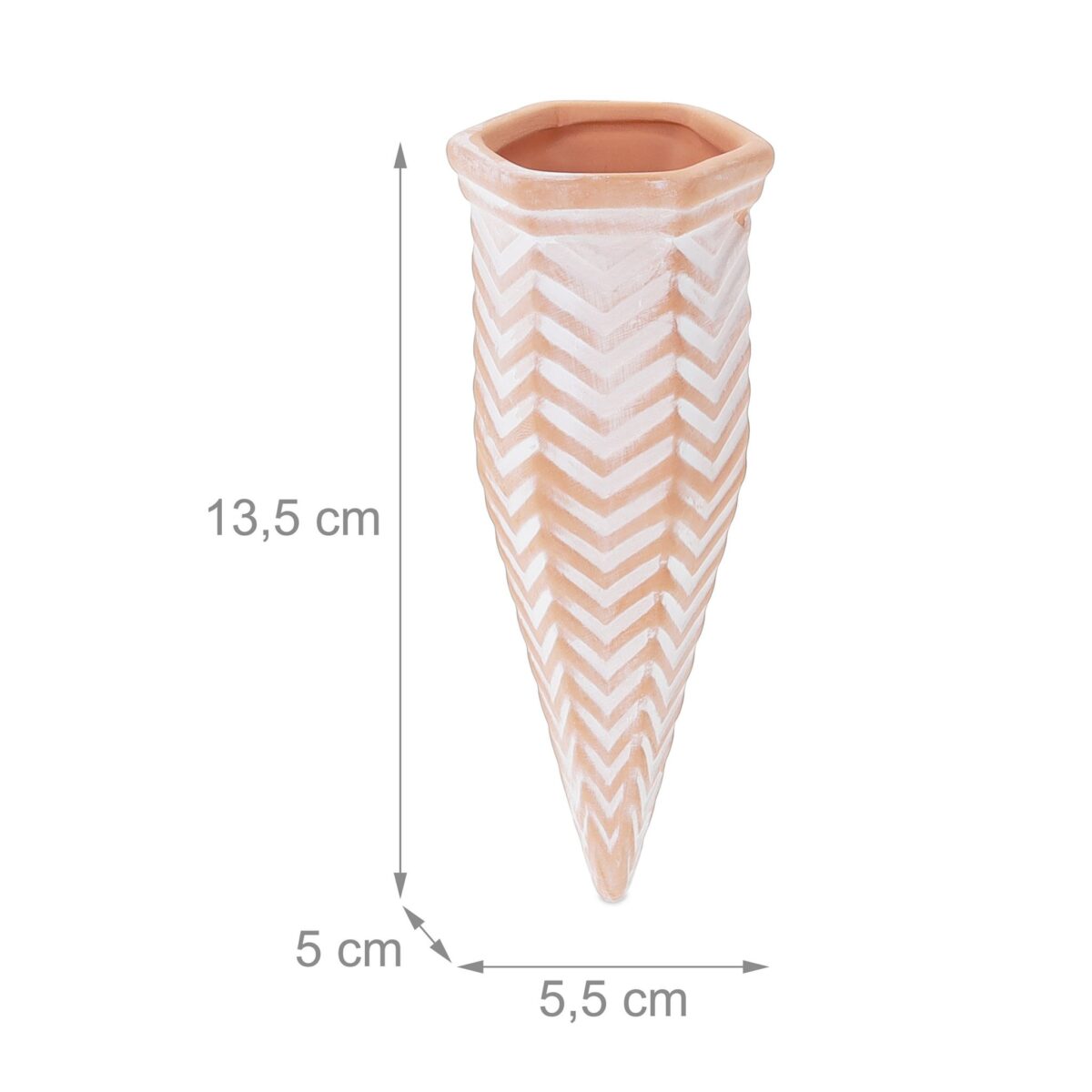 Set 4 conuri, de lut, pentru irigatii plante, 13,5 x 5,5 x 5 cm - imagine 2
