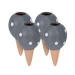Set 4 conuri mici, de lut, pentru irigatii plante,  11,5 x 6 cm