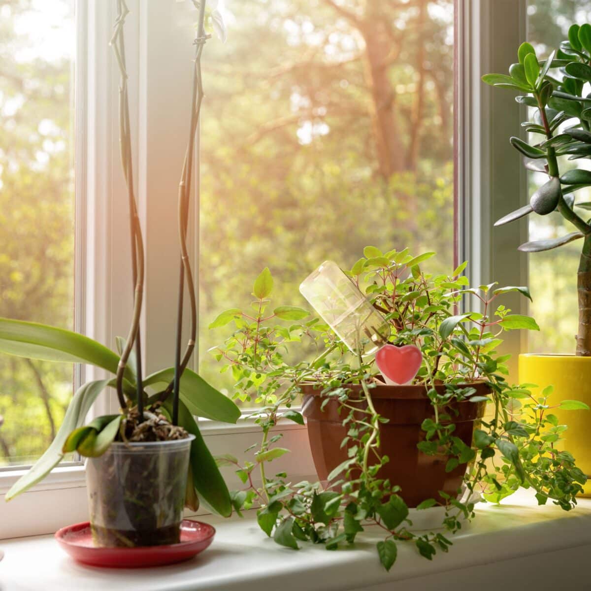 Set 4 conuri mari, de lut, pentru irigatii plante, 14 x 6 x 4 cm - imagine 2