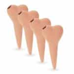 Set 4 conuri mari, de lut, pentru irigatii plante, 14 x 6 x 4 cm