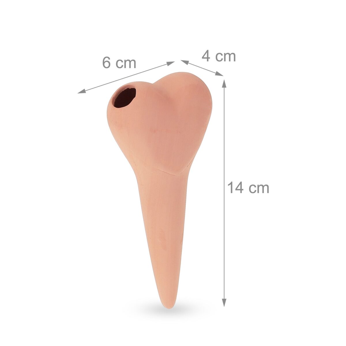 Set 4 conuri mari, de lut, pentru irigatii plante, 14 x 6 x 4 cm - imagine 4