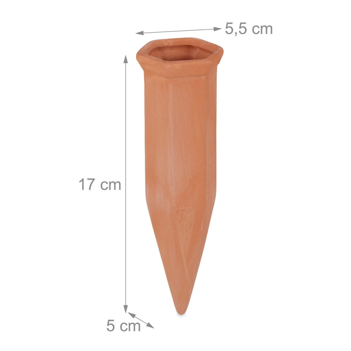 Set 8 conuri, de lut, pentru irigatii plante, 17 x 5,5 x 5 cm - imagine 2